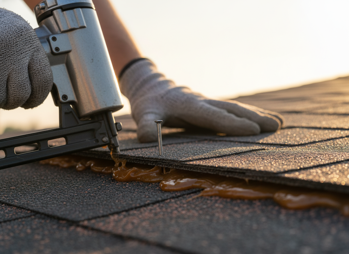 Shingle install detail